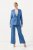 Ulla Popken 826163 Pantalón de traje ancho Azul denim - Pantalones de tela - Pantalones anchos de tela para mujer