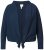 Ulla Popken 827116 Bolero con cuello alto de mezcla de lino Azul marino - Boleros - 