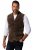 JP1880 827437 Chaleco de ante con solapas Marrón oscuro - Trajes - Trajes 2XL-8XL