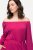 Ulla Popken 827740 Vestido de jersey con manga 3/4 Rosa - Vestidos midi - Vestidos midi de talla grande