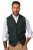JP1880 828736 Chaleco de tweed con espalda de punto Verde botella - Trajes - Trajes 2XL-8XL