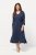 Ulla Popken 829143 Vestido camisero Azul marino - Vestidos camiseros - 