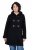 Ulla Popken 829347 Trenca Negro - Abrigos - Abrigos de talla grande