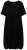 Ulla Popken 829837 Vestido de mezcla de lino de manga corta Negro - Vestidos de verano - Vestidos de verano tallas grandes