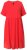 Ulla Popken 829837 Vestido de mezcla de lino de manga corta Rojo - Vestidos de verano - Vestidos de verano tallas grandes