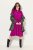 Ulla Popken 830615 Vestido de manga larga con volantes Lila - Vestidos midi - Vestidos midi de talla grande
