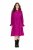 Ulla Popken 830615 Vestido de manga larga con volantes Lila - Vestidos midi - Vestidos midi de talla grande