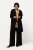 Ulla Popken 830749 Blazer abierto plisado con solapas anchas Negro - Blazers - Blazers en tallas grandes para mujer