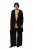 Ulla Popken 830749 Blazer abierto plisado con solapas anchas Negro - Blazers - Blazers en tallas grandes para mujer