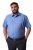 Men+ 758 Camisa de vestir manga corta con cuello abierto Azul claro - Camisas - Camisas 2XL-10XL