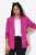 Ulla Popken 830767 Blazer de efecto arrugado Magenta - Blazers - Blazers en tallas grandes para mujer