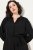 Ulla Popken 831004 Vestido midi de manga larga Negro - Vestidos maxi - Vestidos largos en tallas grandes