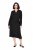 Ulla Popken 831004 Vestido midi de manga larga Negro - Vestidos maxi - Vestidos largos en tallas grandes