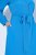 Ulla Popken 831004 Vestido midi de manga larga con cuello de pico Azul real - Vestidos midi - Vestidos midi de talla grande