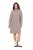 Ulla Popken 831589 Vestido de punto de manga larga con cuello alto Gris - Vestidos de punto - 