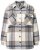 Ulla Popken 831641 Sobrecamisa de cuadros de mezcla de lana Antracita - Chaquetas - Chaquetas para mujer en tallas grandes