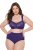 Ulla Popken 831866 Bragas de talle alto con encaje pack de 3 Azul real - Bragas - 