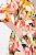 Ulla Popken 832512 Vestido de mezcla de lino de flores con manga 3/4 Rojo - Vestidos maxi - Vestidos largos en tallas grandes