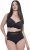 Ulla Popken 832874 Bragas de talle alto con encaje pack de 3 Marrón - Bragas - 