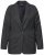 Ulla Popken 832935 Blazer de espiga con brillo metalizado Gris - Blazers - Blazers en tallas grandes para mujer