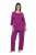 Ulla Popken 833660 Pijama Violeta - Pijamas/ropa de estar en casa - 