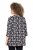 Ulla Popken Snowflake Print 3/4 Sleeve A-Line Tee Black - Camisetas estampadas para mujer - 