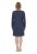 Ulla Popken 834371 Vestido de felpa de rayas Azul marino - Vestidos sudadera - 