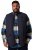 Men+ 464 Chaleco acolchado con cuello college Azul marino - Chaquetas - Chaquetas Tallas Grandes 2XL-8XL