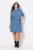 Ulla Popken 834536 Vestido de felpa con capucha Azul denim - Vestidos sudadera - 