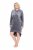Ulla Popken 834550 Vestido de manga larga con capucha Antracita - Vestidos sudadera - 