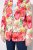 Ulla Popken 835230 Blazer de algodón de flores Rojo - Blazers - Blazers en tallas grandes para mujer