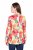 Ulla Popken 835230 Blazer de algodón de flores Rojo - Blazers - Blazers en tallas grandes para mujer