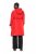 Ulla Popken 835277 Abrigo largo repelente al agua con capucha Rojo - Abrigos - Abrigos de talla grande