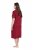 Ulla Popken 835400 Camisón de manga corta con cuello camisero Lila - Camisones - 