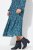Ulla Popken 835713 Vestido de flores Azul marino - Vestidos maxi - Vestidos largos en tallas grandes
