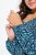Ulla Popken 835713 Vestido de flores Azul marino - Vestidos maxi - Vestidos largos en tallas grandes