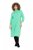 Ulla Popken 835720 Vestido de punto evasé con manga 3/4 Petróleo - Vestidos de punto - 
