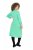 Ulla Popken 835720 Vestido de punto evasé con manga 3/4 Petróleo - Vestidos de punto - 