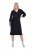 Ulla Popken 836514 Vestido midi con manga 3/4 Negro - Vestidos midi - Vestidos midi de talla grande