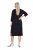 Ulla Popken 836514 Vestido midi con manga 3/4 Negro - Vestidos midi - Vestidos midi de talla grande