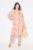Ulla Popken 836739 Vestido de mezcla de lino de flores Blanco - Vestidos de verano - Vestidos de verano tallas grandes