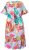 Ulla Popken 836746 Vestido midi de flores con volantes Azul claro - Vestidos midi - Vestidos midi de talla grande