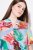 Ulla Popken 836746 Vestido midi de flores con volantes Azul claro - Vestidos midi - Vestidos midi de talla grande