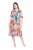 Ulla Popken 836746 Vestido midi de flores con volantes Azul claro - Vestidos midi - Vestidos midi de talla grande