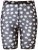 Ulla Popken 836803 Pantalón corto antirrozaduras de flores Negro - Culotes antirozaduras - 