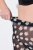 Ulla Popken 836803 Pantalón corto antirrozaduras de flores Negro - Culotes antirozaduras - 