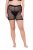 Ulla Popken 836805 Pantalón corto antirrozaduras de lunares Negro - Culotes antirozaduras - 