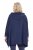 Ulla Popken 837190 Poncho lounge con capucha Morado oscuro - Pijamas/ropa de estar en casa - 