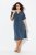 Ulla Popken 837403 Vestido de jersey de manga corta Azul marino - Vestidos de punto jersey - 