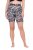 Ulla Popken 837676 Pantalón corto antirrozaduras estampado Negro - Culotes antirozaduras - 
